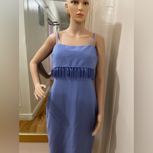 Likely Periwinkle Midi Dress with Fringe Detail - Picture 12 of 13
